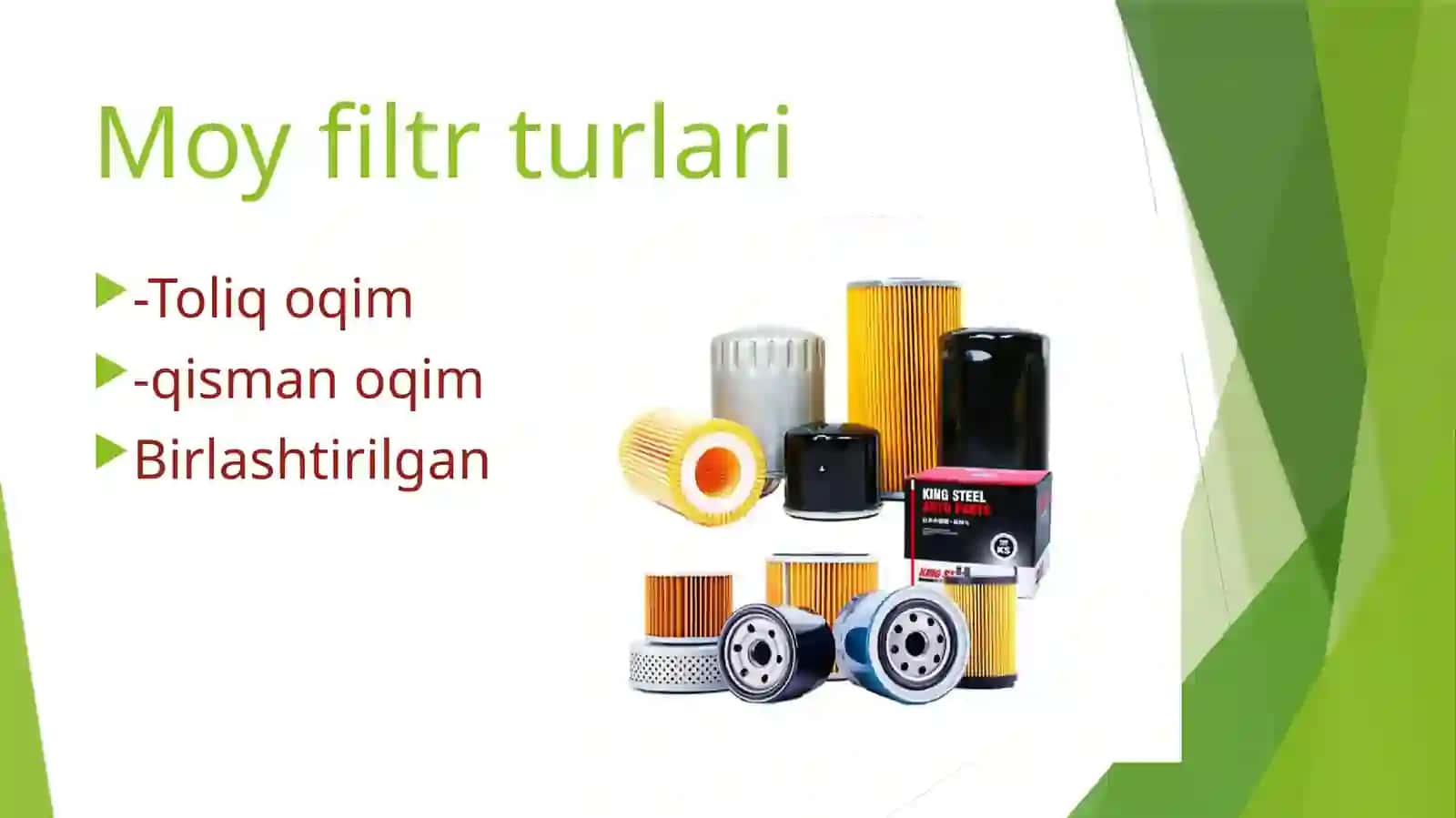 Moy filtrlari va ularning turlari 4