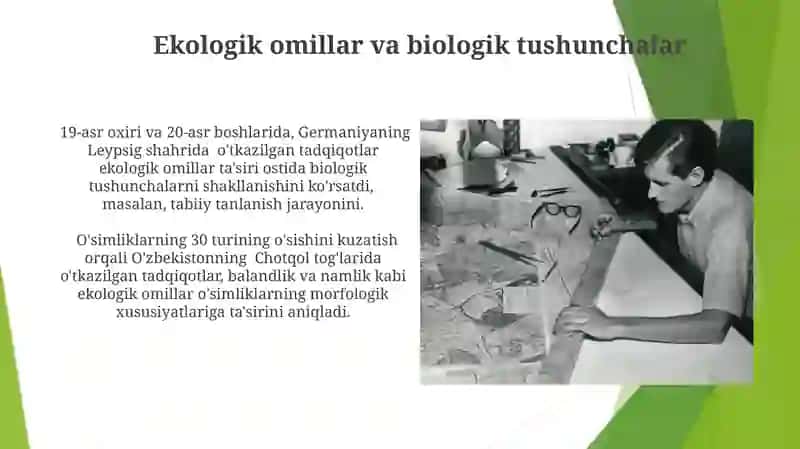 Biologik tushunchalarning rivojlanish nazariysi 4