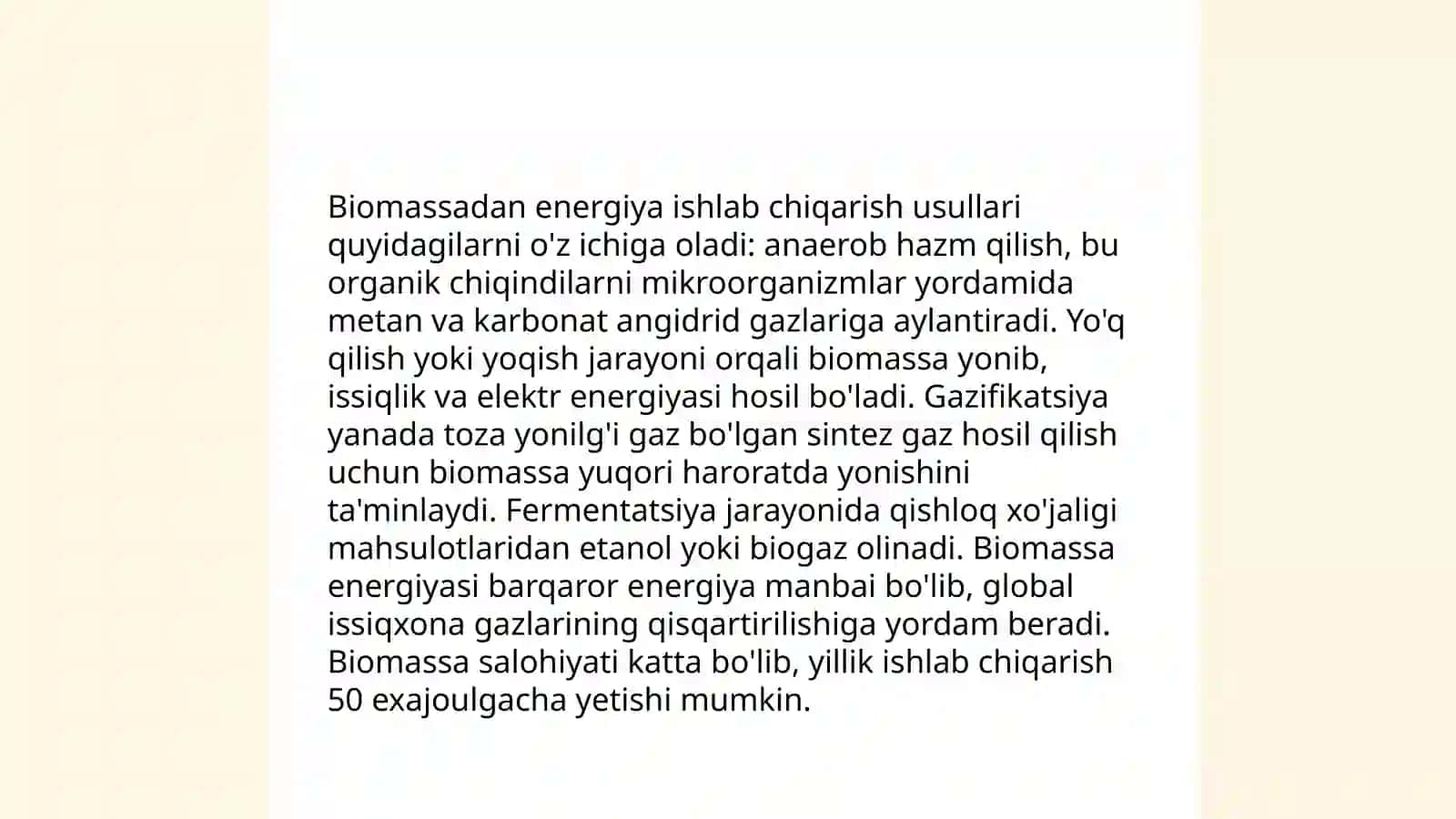 Biomassa va energiya: asosiy tushunchalar 4