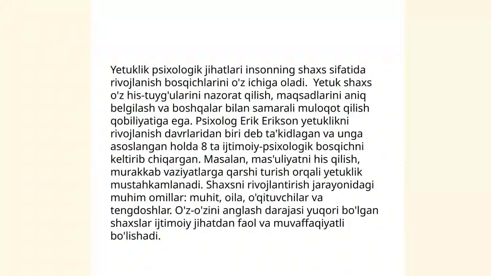 Shaxs yetukligi tushunchasi 4