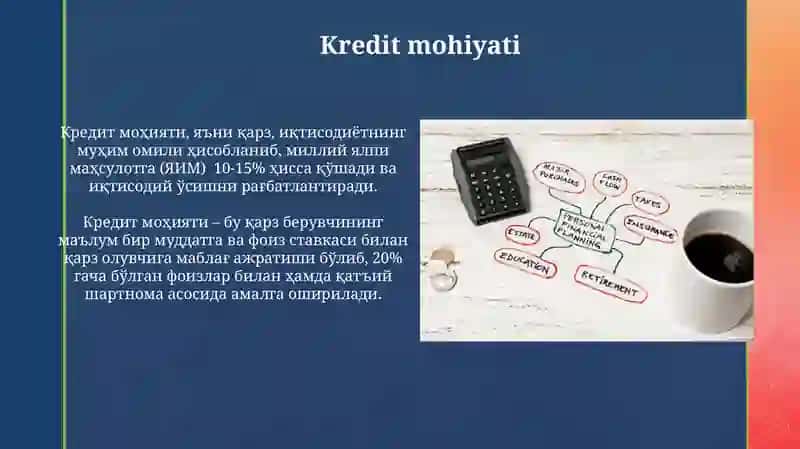 Kreditning mohiyati, shakllari va ularning xususiyatlari 4