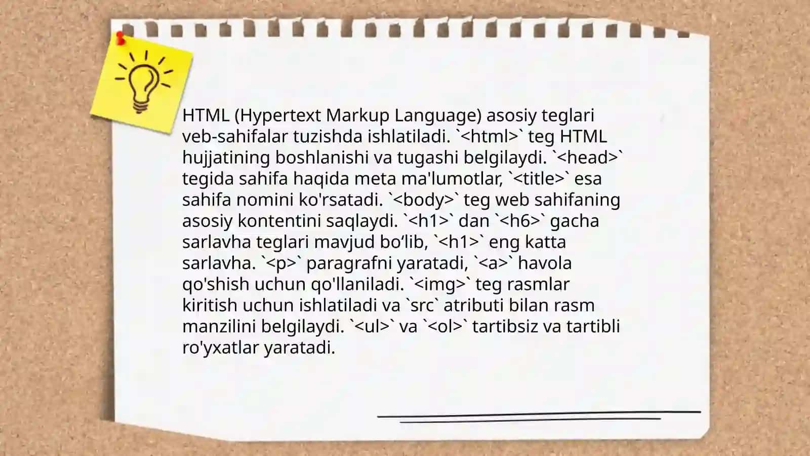 HTML teglari 4