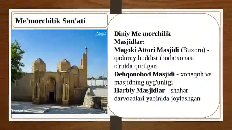 IX-X Asrlar Movorounnahr San'ati Tarixi 4