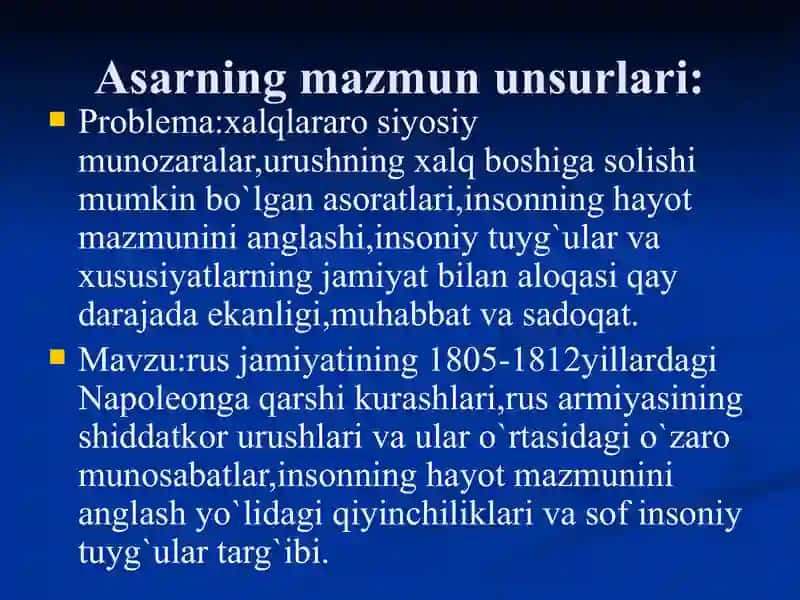 Urush va tinchlik 4