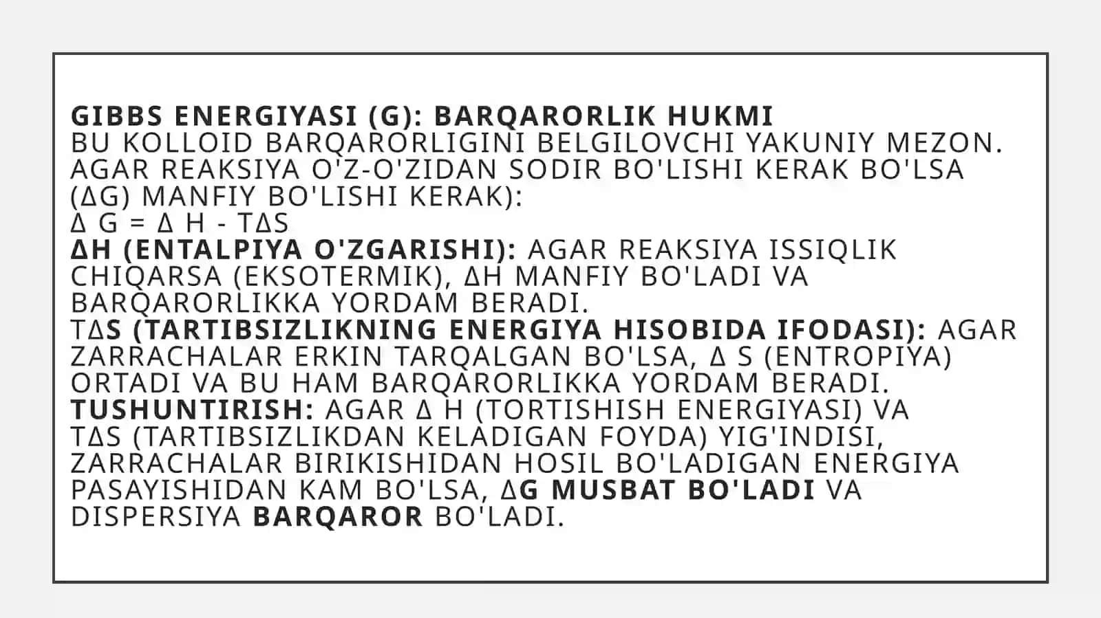 Fizik-kolloid kimyoning usullari:  termodinamik, statistik va kvant-mexanik usullar 4
