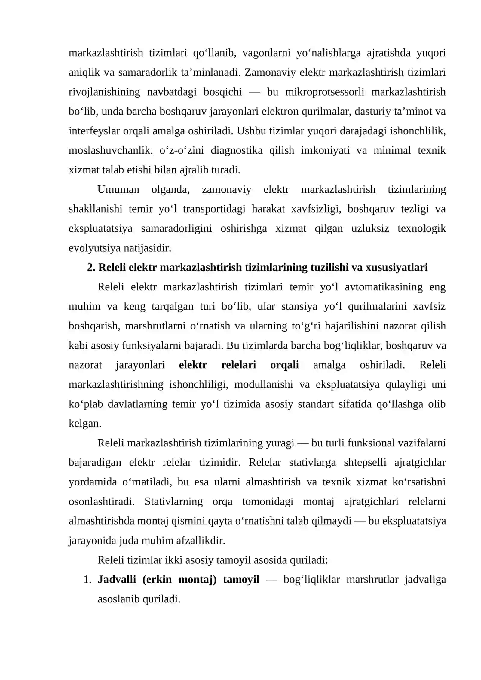 Temir yo‘l transportidagi zamonaviy elektr markazlashtirish tizimlari 4
