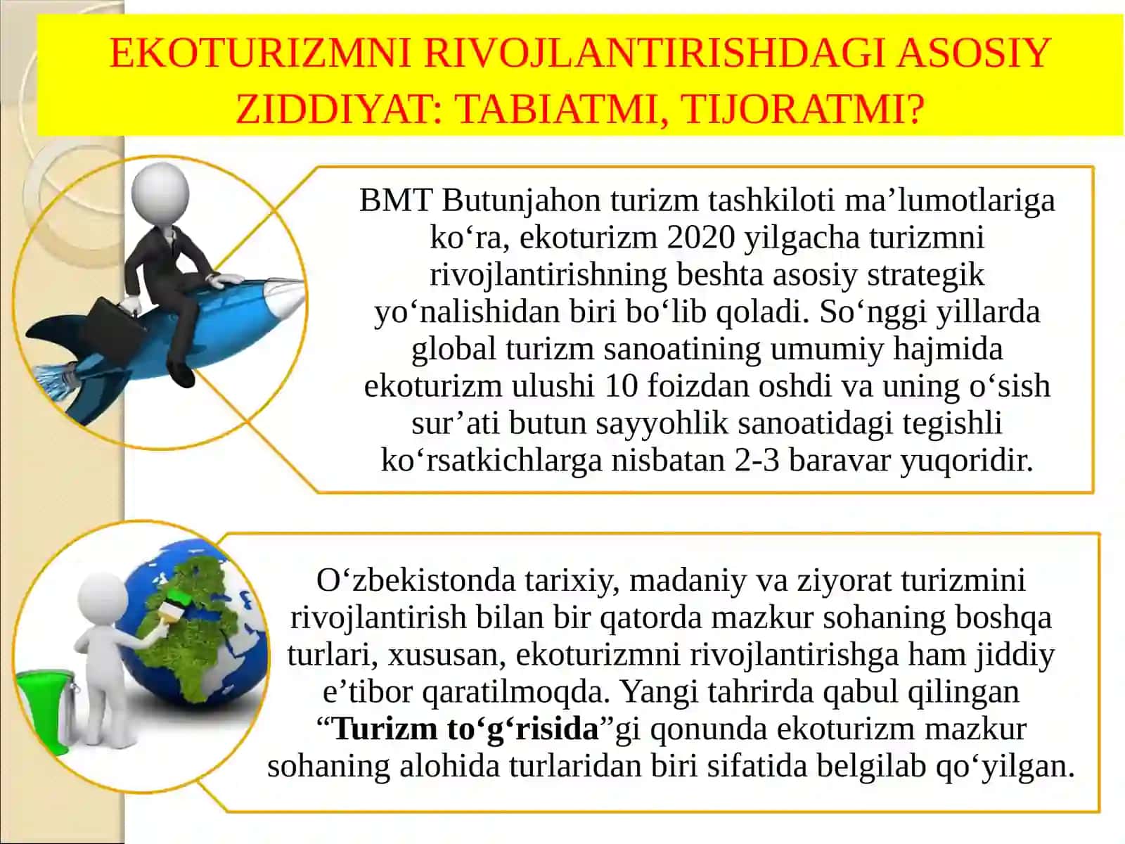 Ekotizim tovarlari va xizmatlari: tabiatga tahdid solish 4