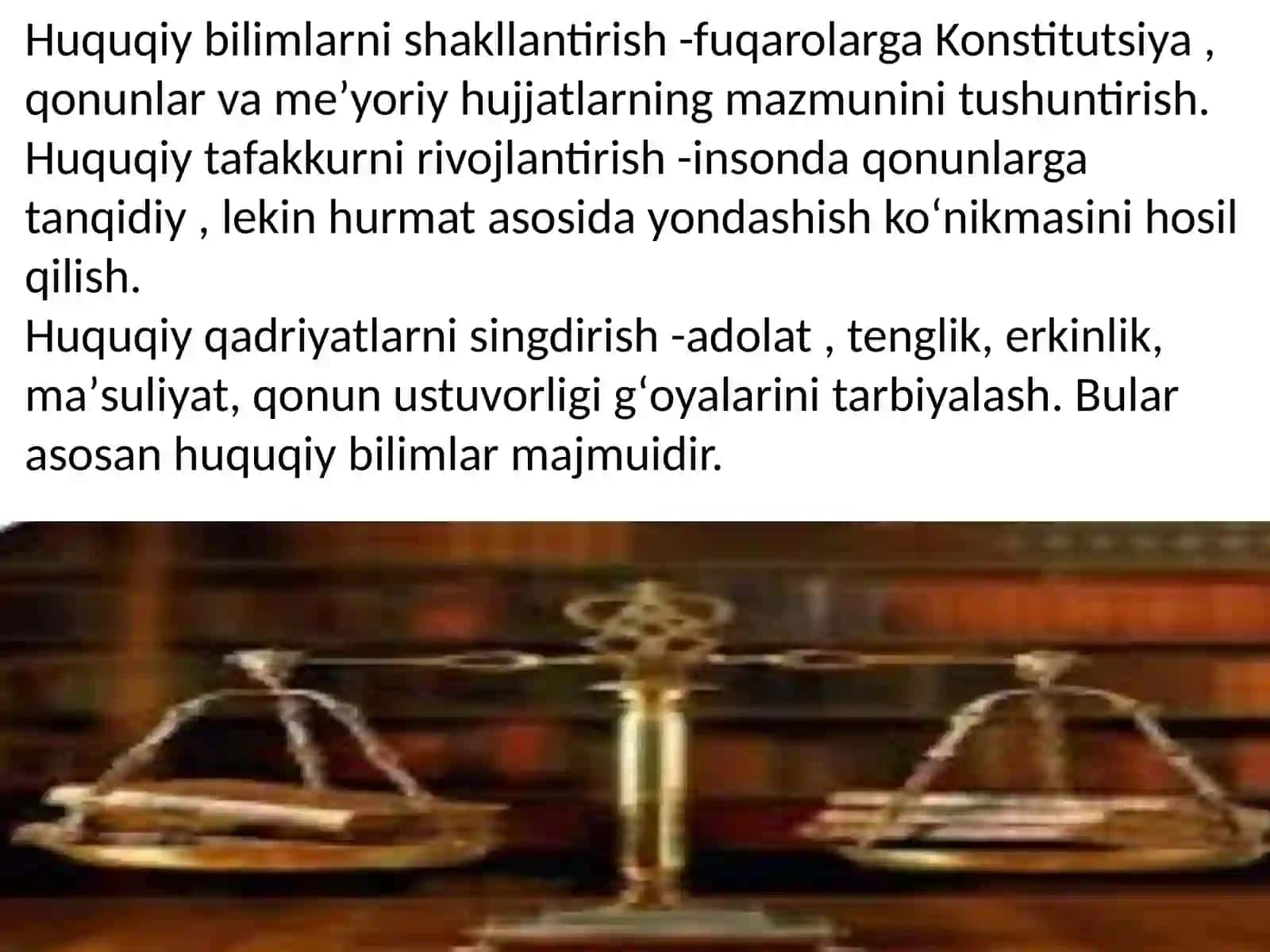 Huquqiy tarbiya mazmuni 4