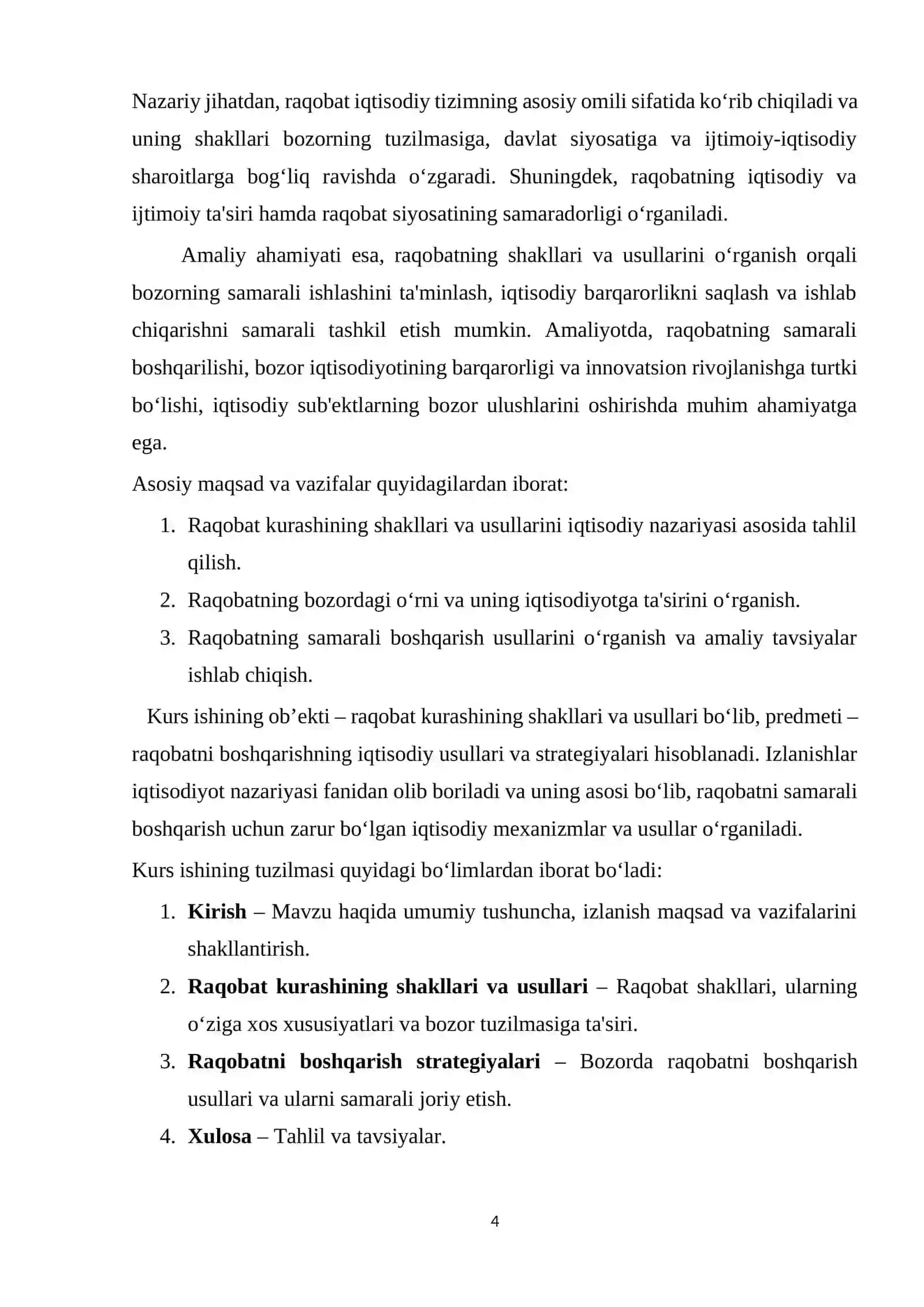 Raqobat kurashining shakillari va usullari 4