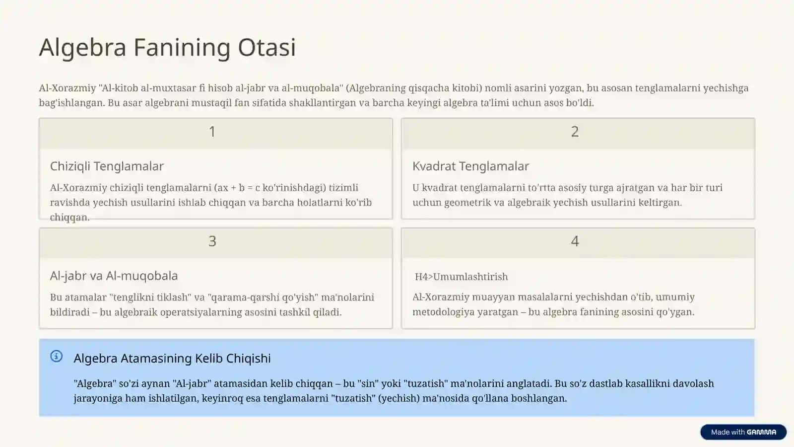 Al-Xorazmiyning Buyuk Merosi: Zamonaviy Dunyoning Ilmiy Otasi 4