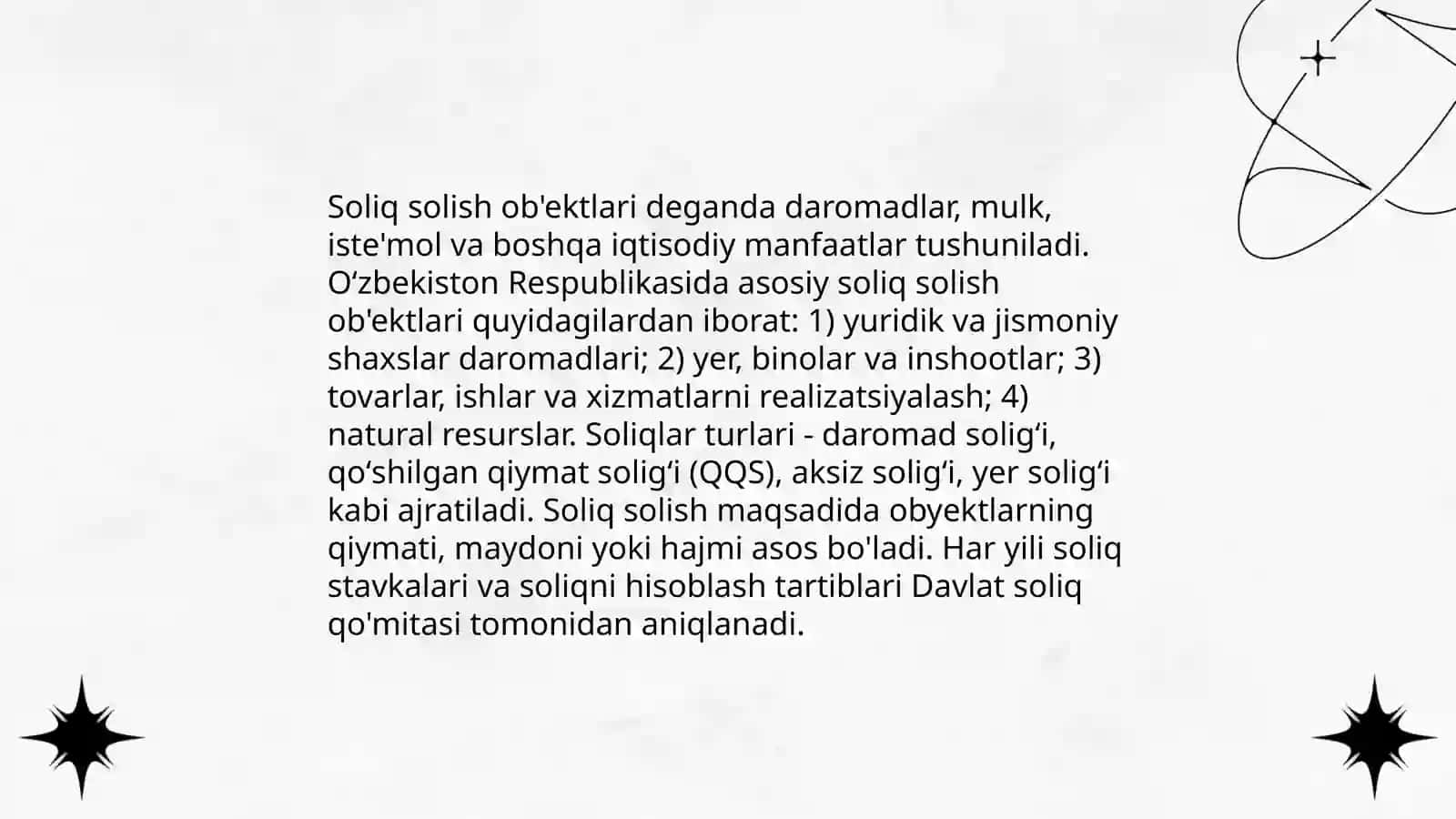 Soliq va yigimlarni belgilash va tolash tartibi 4