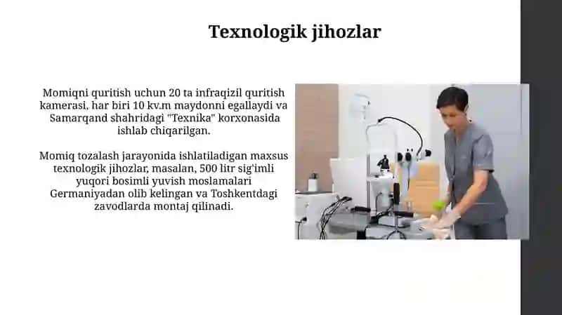 Momiq Tozalash Texnologik Jarayoni 4