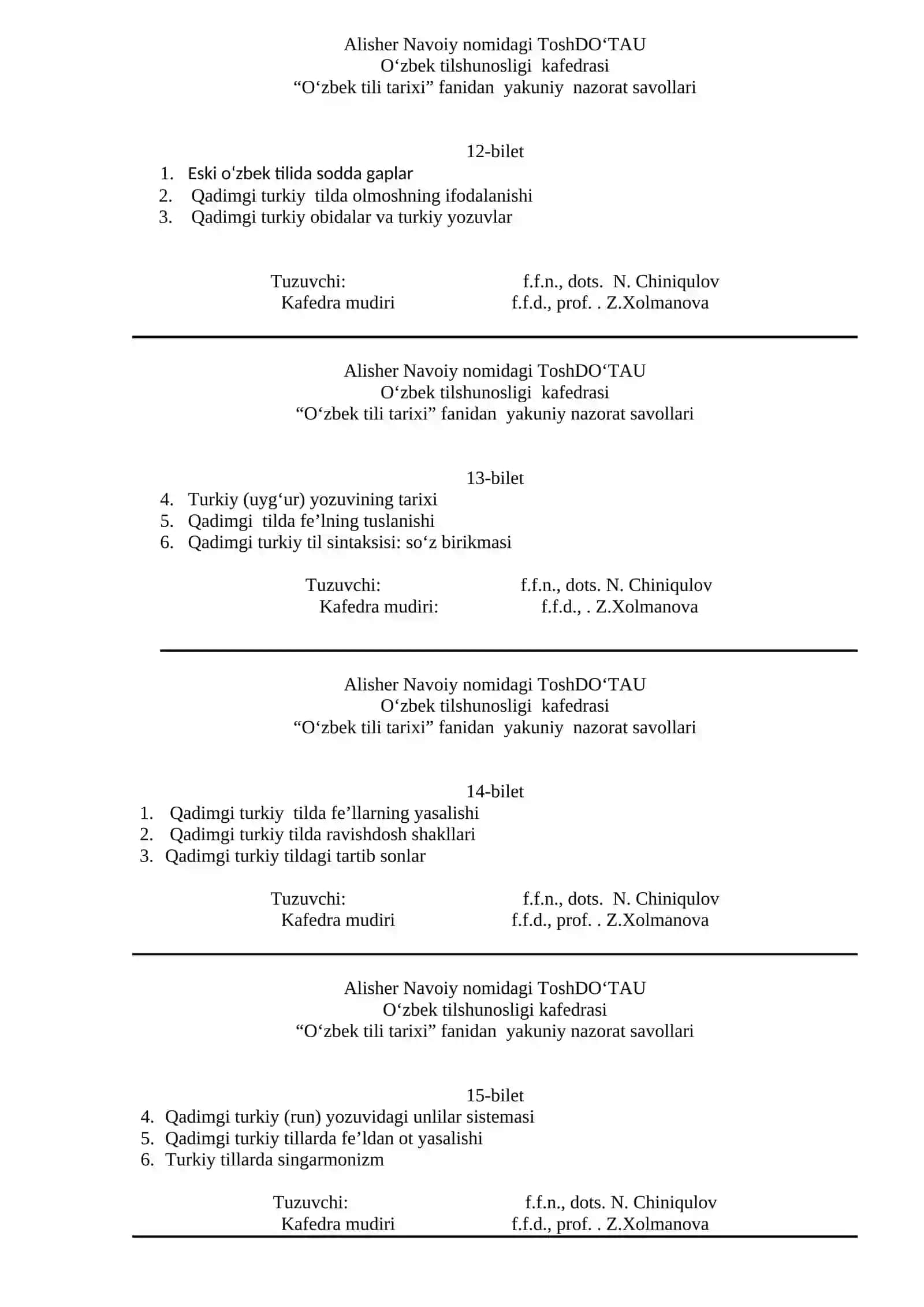 yakuniy nazorat savollari 1-bilet 4