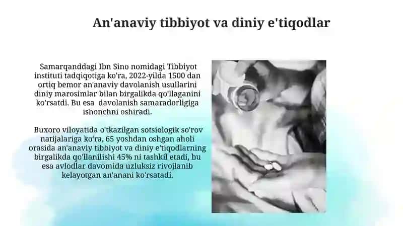 Diniy davolash. Gigiena 4