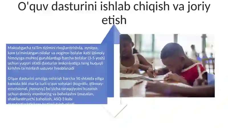 Maktabgacha ta'lim tizimini rivojlantirishning ustuvor yonalishlari 4