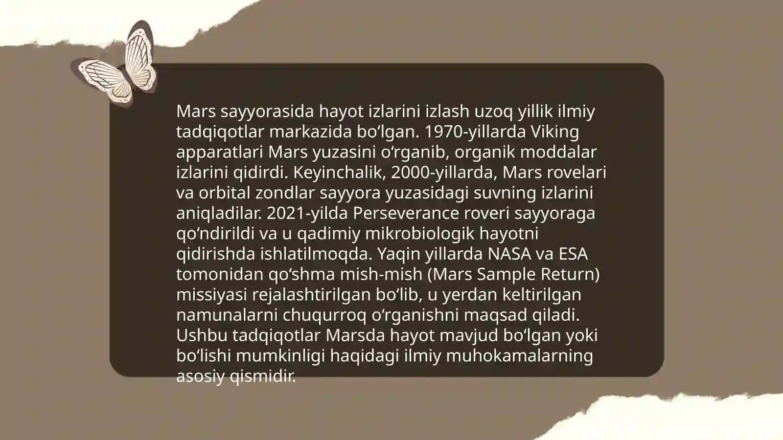 Mars sayyorasi tadqiqotlari 4