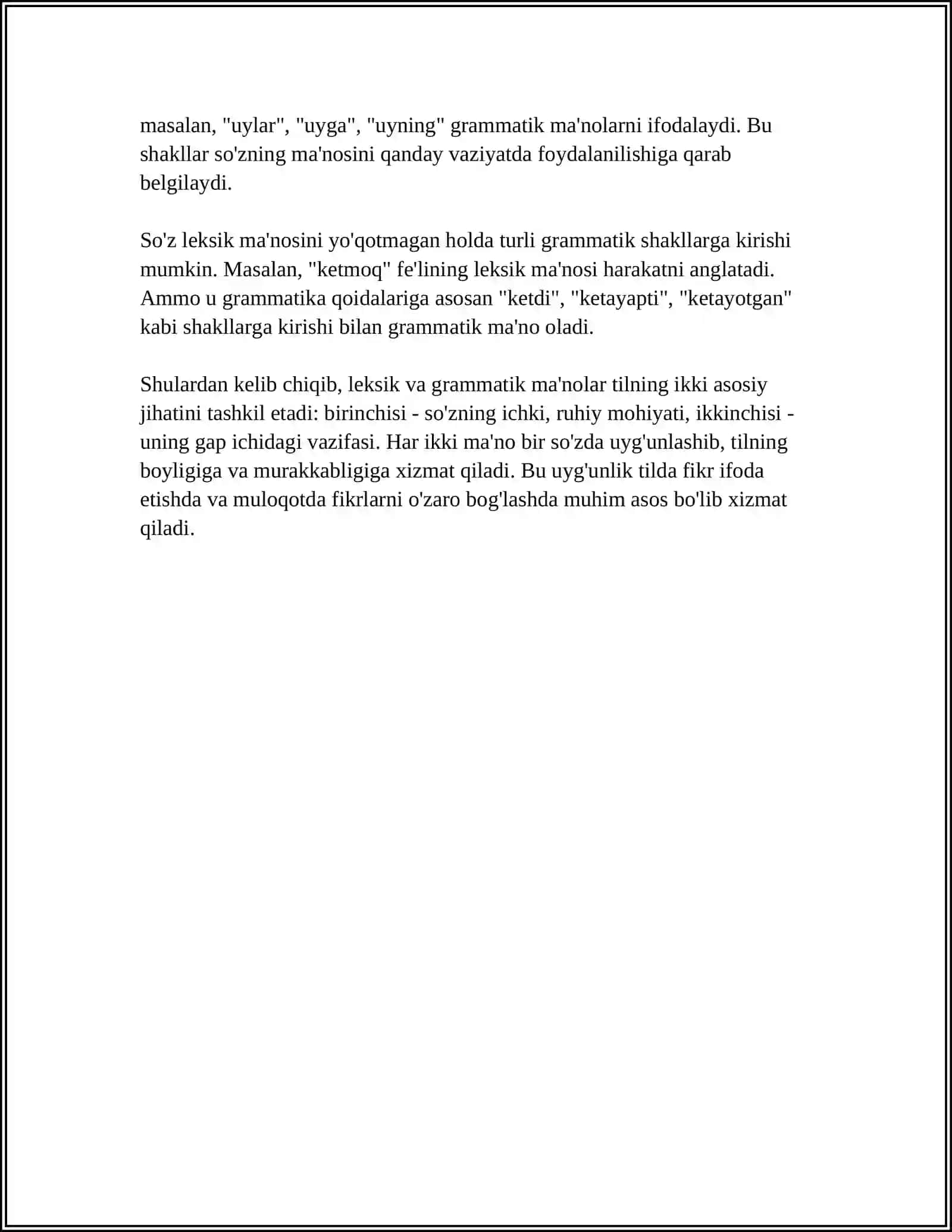 SÕZNING LEKSIK VA GRAMMATIK MA'NOLARI 4