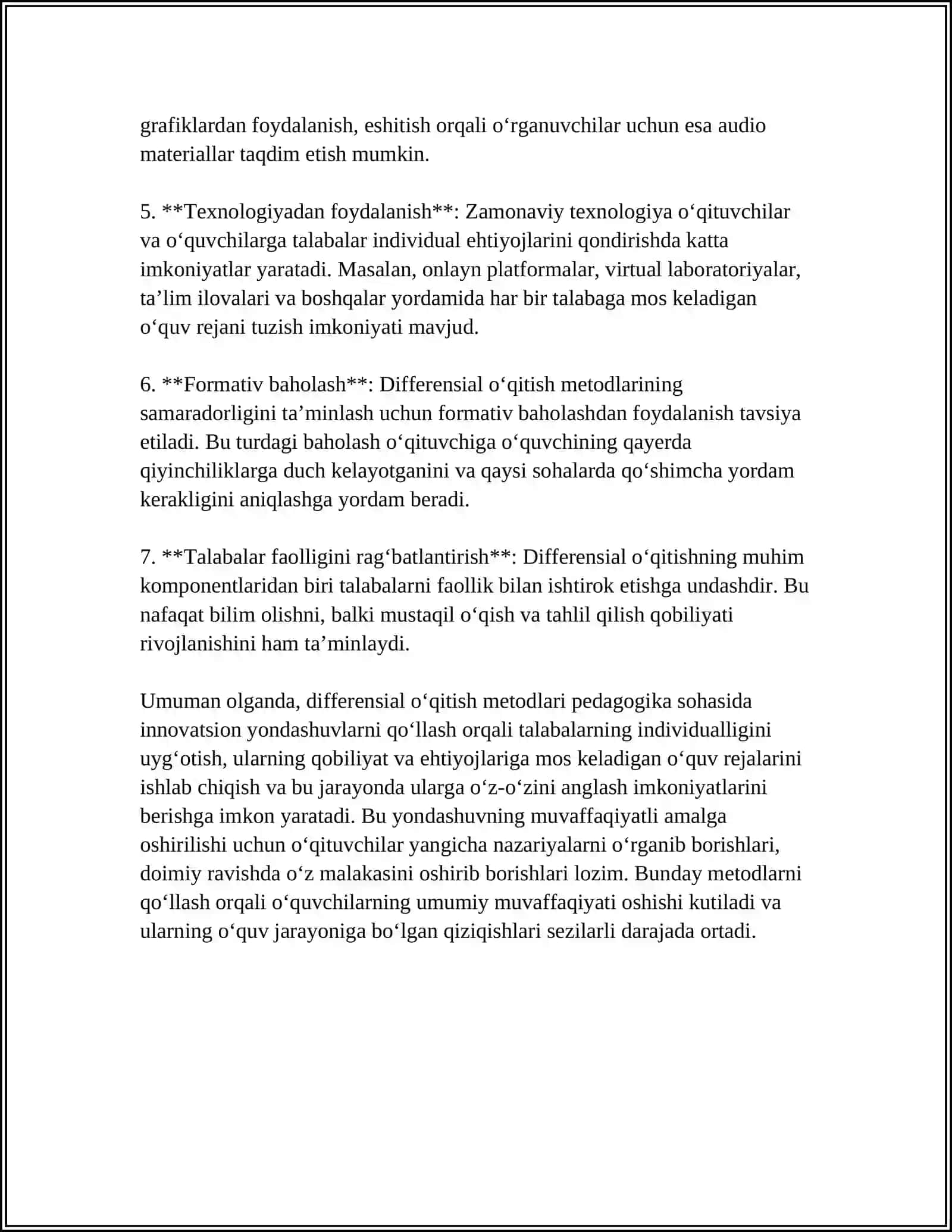 INDIVIDUALLASHTIRILGAN O'QITISH TEXNOLOGYALARI 4