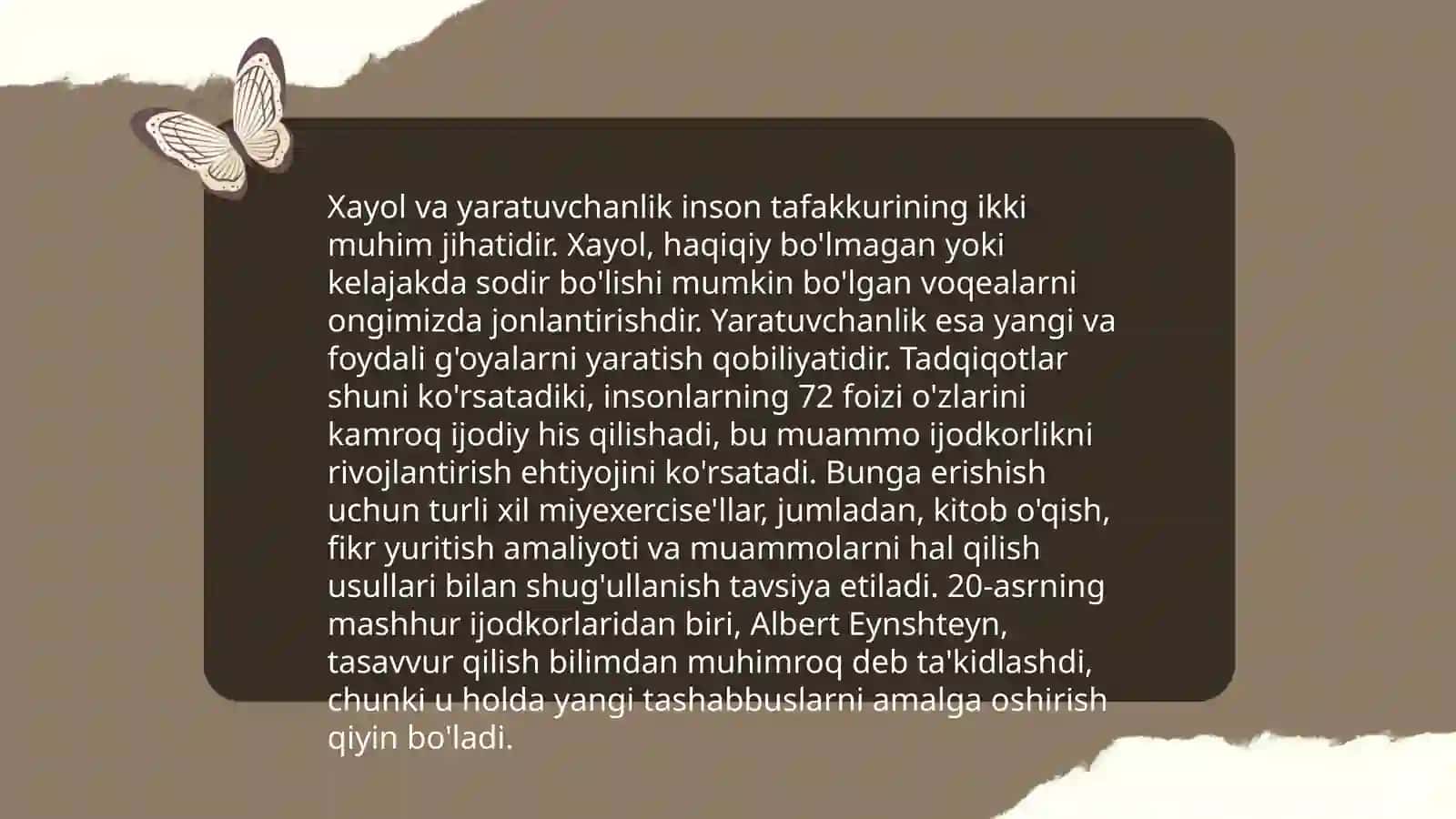 Xayol haqida tushuncha 4