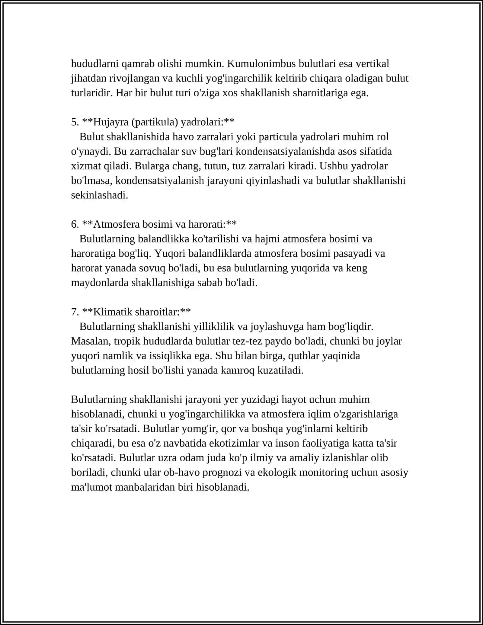 BULUTLARNING HOSIL BOʻLISHINING FIZIK METEOROLIGIK SHAROITLARI 4