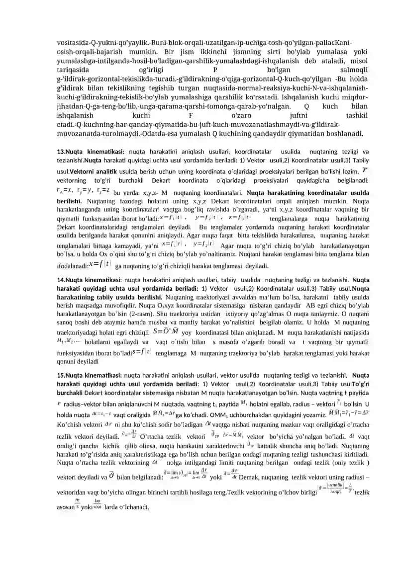 Statika aksiomalari 4