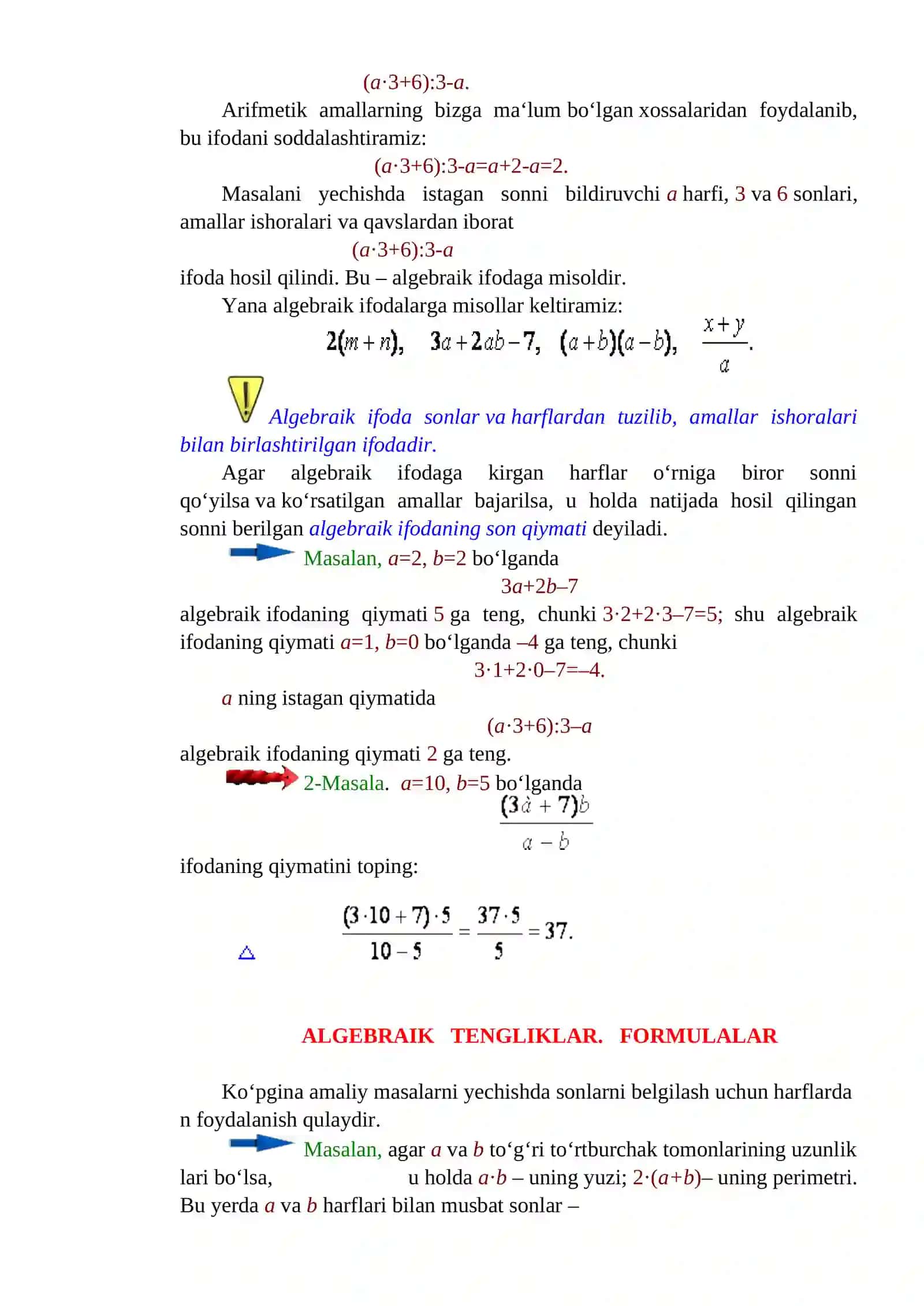 ALGEBRAIK IFODALAR 4