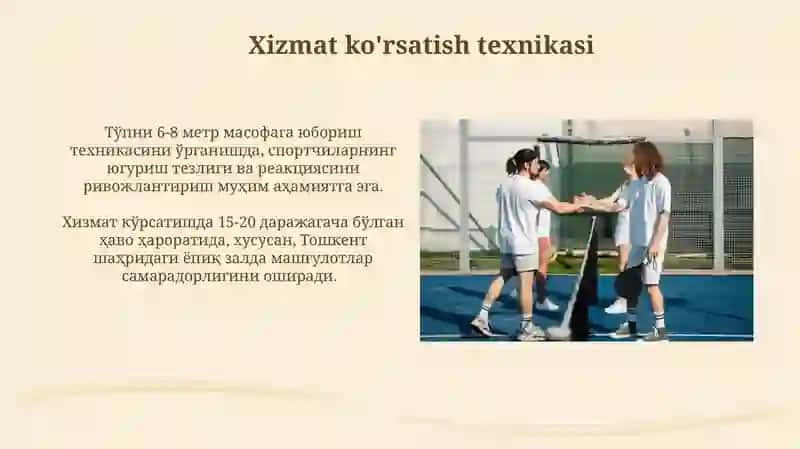 Badminton o'yinida shug'ullanuvchilarning o'yin texnikasini takomilashtirish va mahoratini oshirish 4