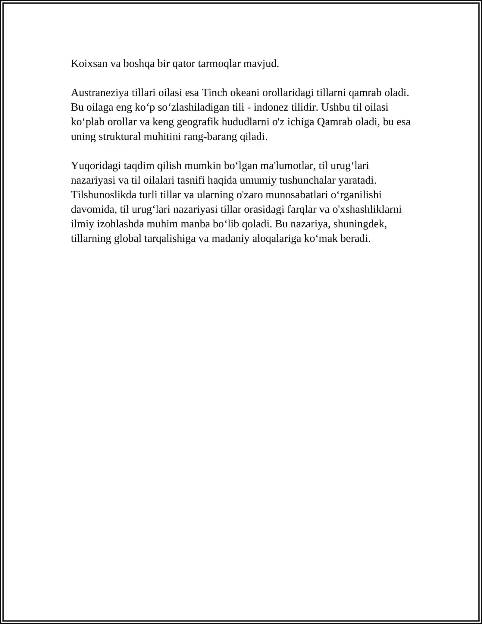 TIL URUGʻULARI 4