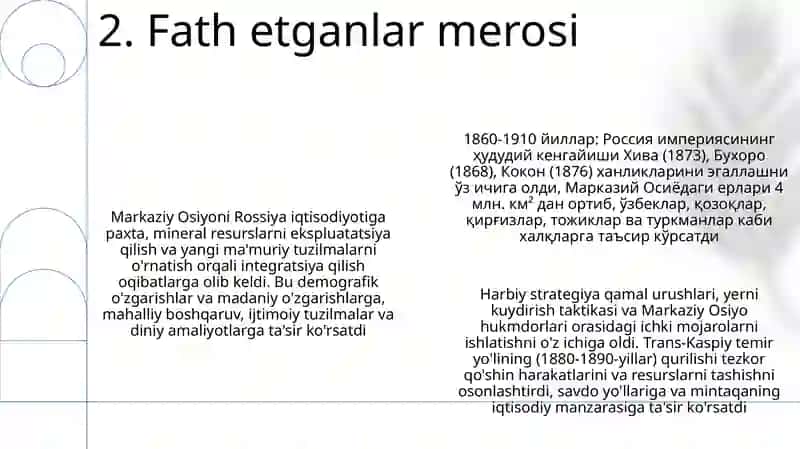 Rassiya imperiyasining o'rta osiyoga harbiy yurishlari 4