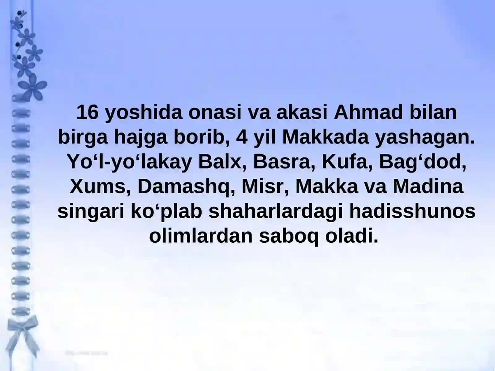 Imom Ismoil Al-buxoriy 4