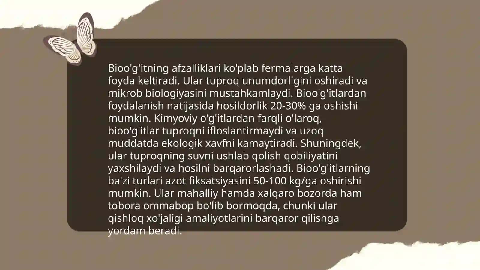 Mikroorganizmlar asosida biooʻgʻit ishlab chiqish 4