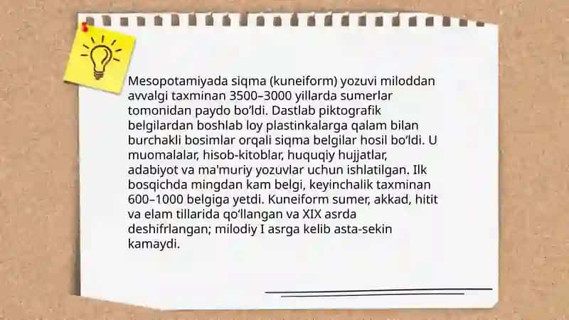 Yozuvning tarixi taraqqiyoti 4
