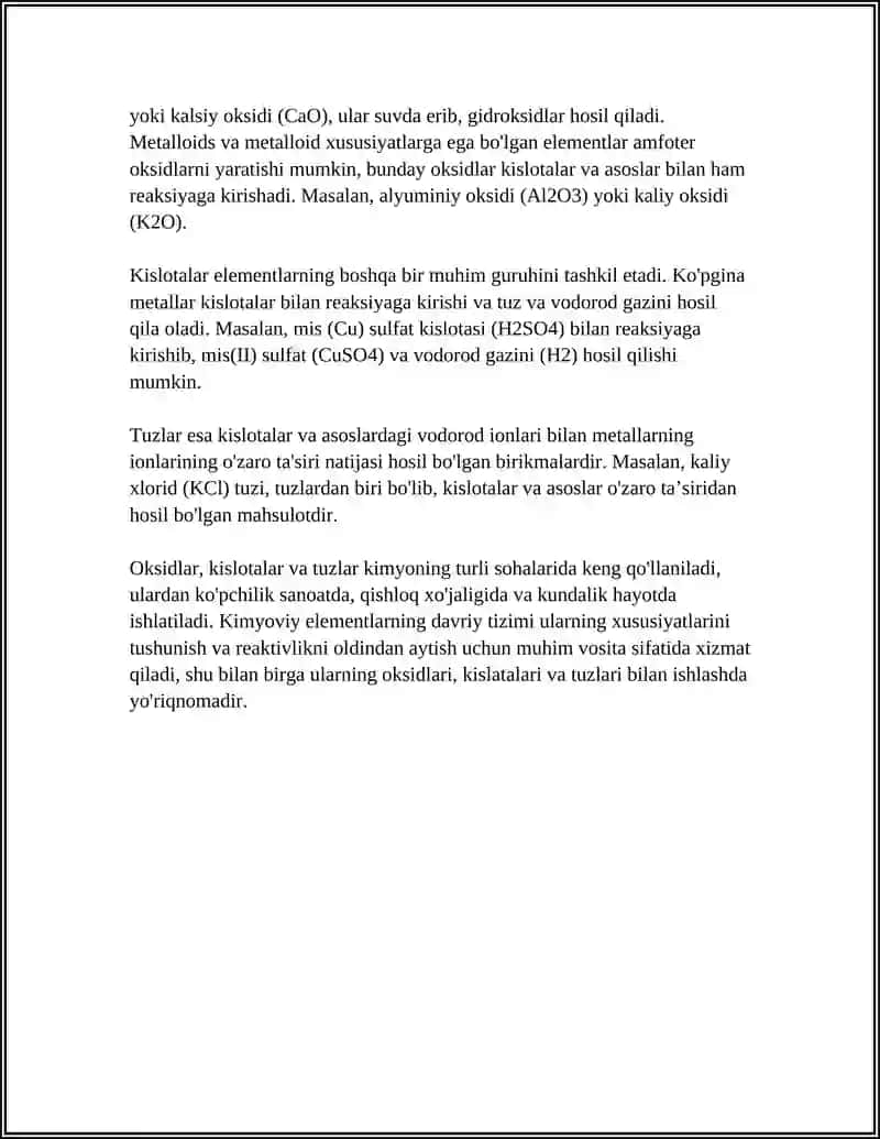 Kimyoviy elementlarning davriy tizimi va asosiy xususiyatlari 4