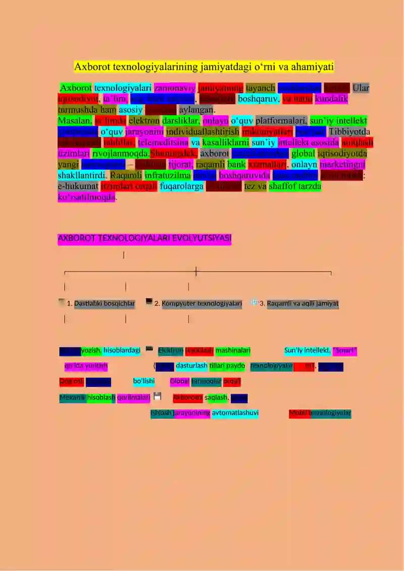 Axborot texnologiyalari evolyutsiyasi bosqichlari 4