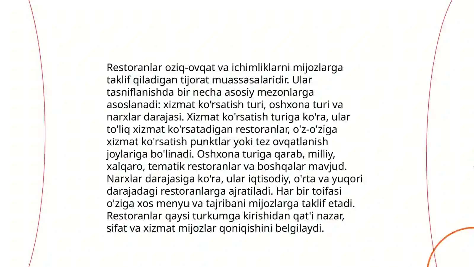 Ovqatlantirish korxonalarining turlari 4