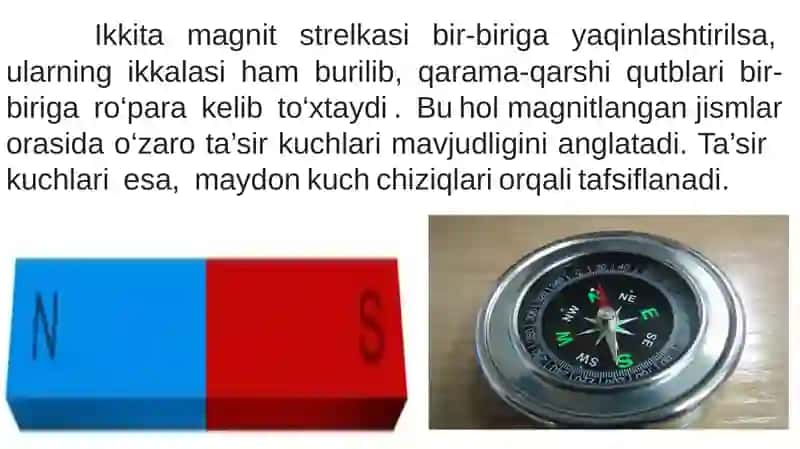 Magnit maydon. Magnit maydonni tavsiflovchi kattaliklar 4