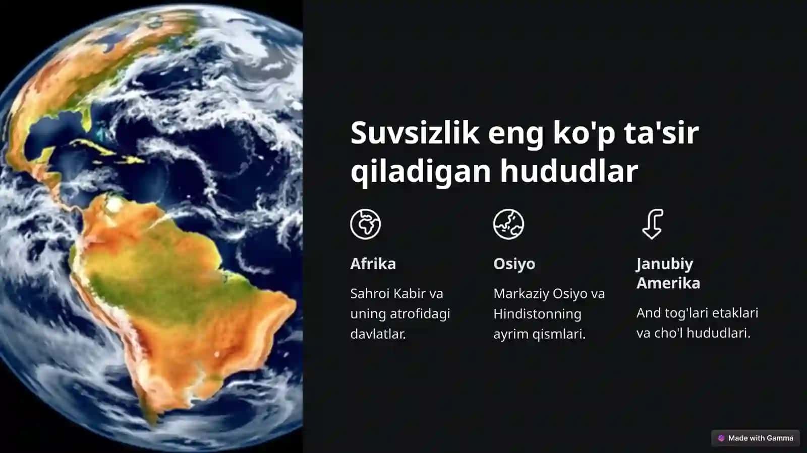 Suvsizlik muammosi: Global tahdid 4