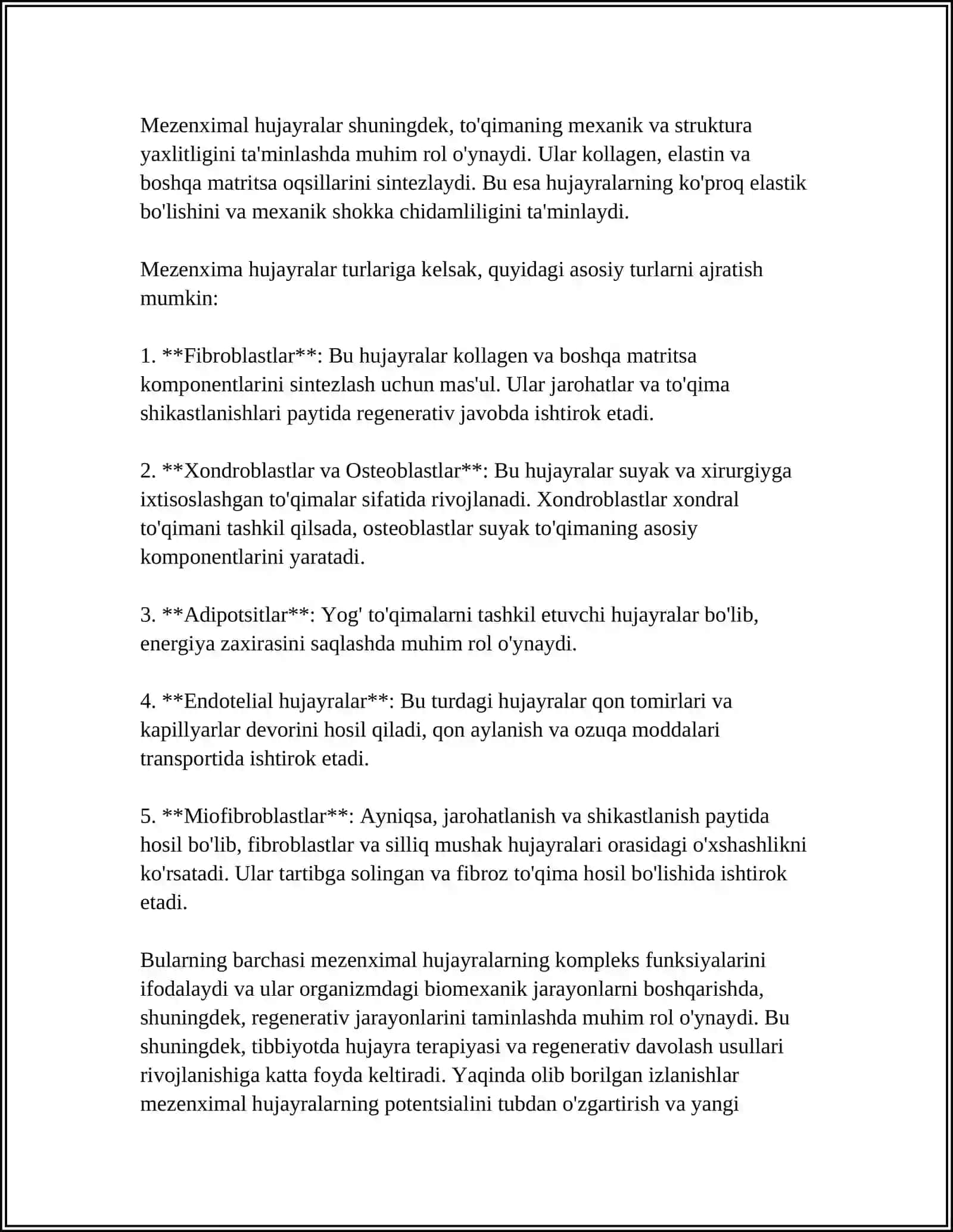 MEZENXIMANING TUZILISHI VA AHAMIYATI 4