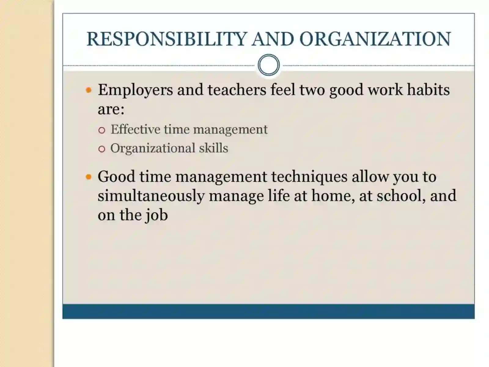Work organaziation and responsibility 4