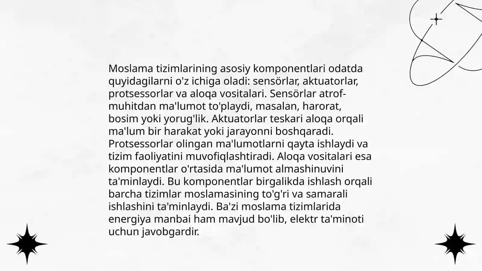 Dastgoh moslama tizimlarini klassifikatsiyasi 4