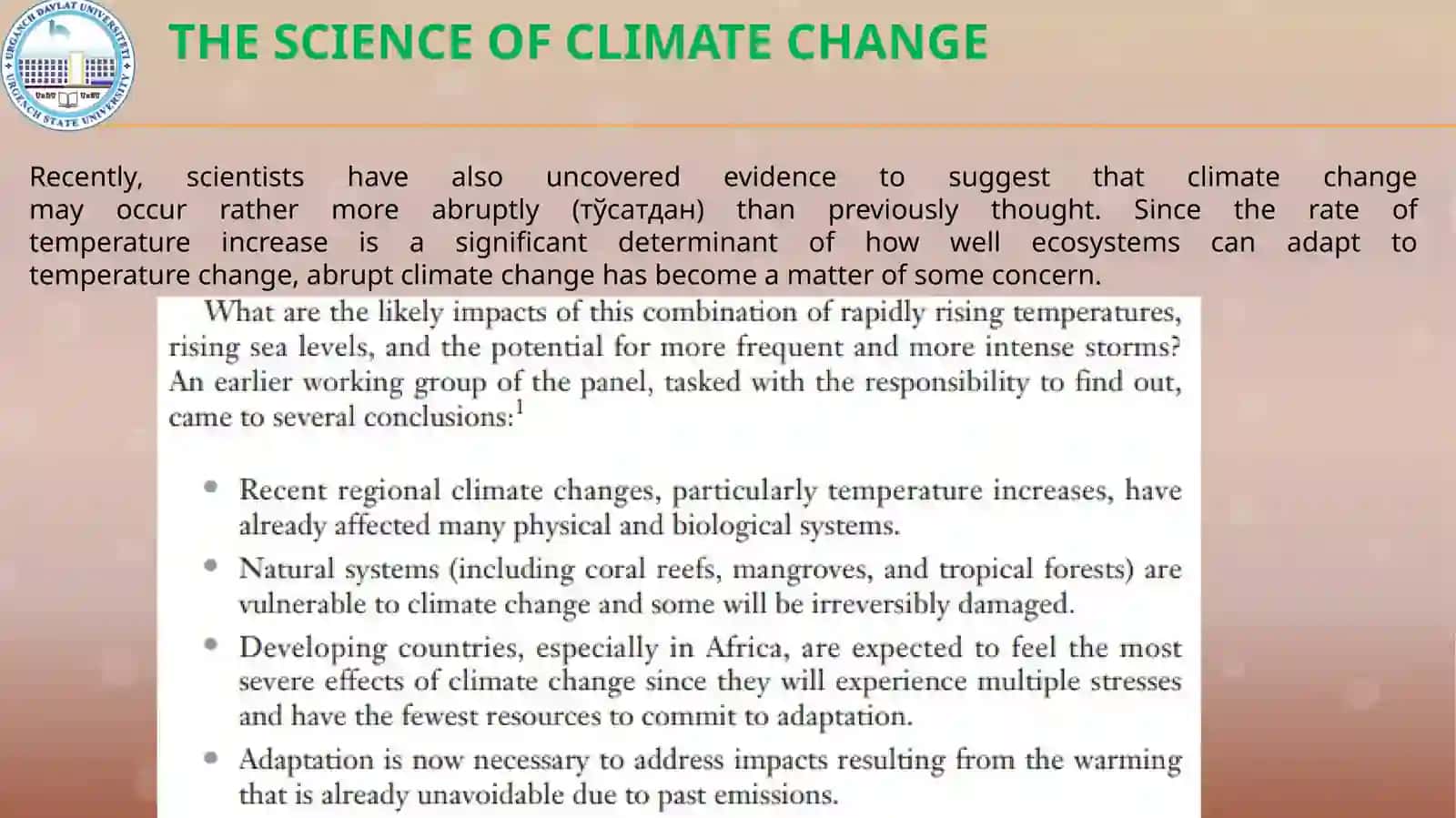 Climate Change 4