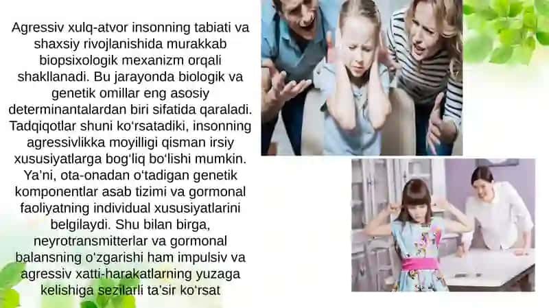 Agressiv xulq-atvor insonning tabiati va shaxsiy rivojlanishi 4
