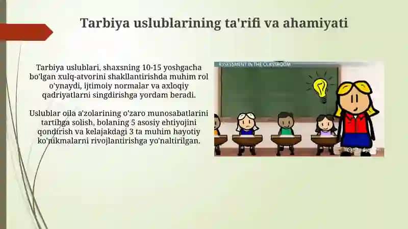 Tarbiya metodlari va ularning maqsad vazifalari hamda turlari haqida tushunchalar 4