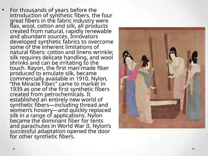 History of Textile Fabrics 4
