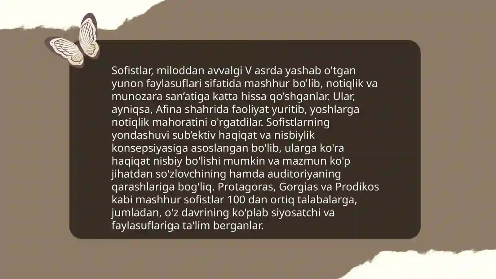 Sofistlar va Notiqlik San'ati Tarixi 4