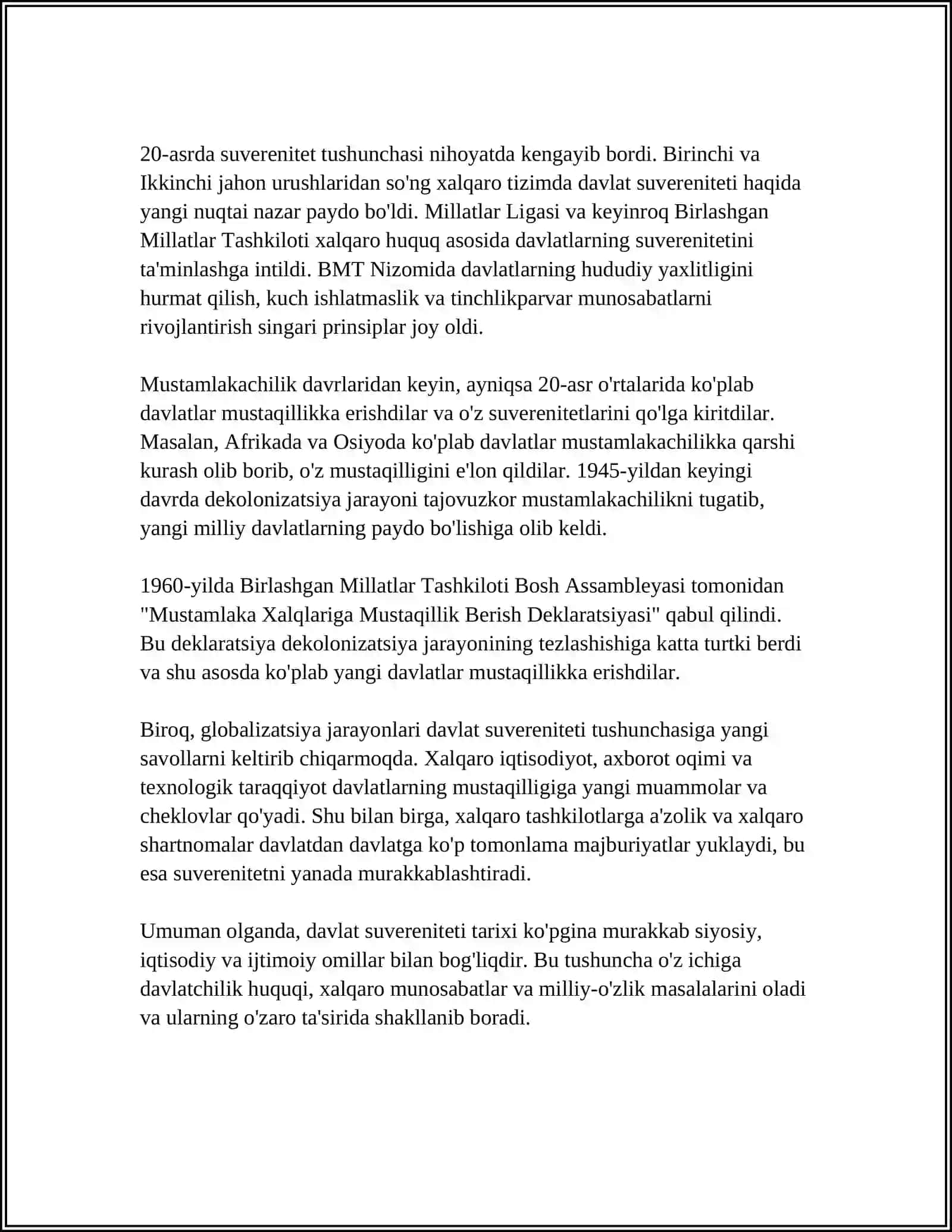 DAVLAT SUVERENITETI VA UNING KONSTITUTSIYAVIY ASOSLAR 4
