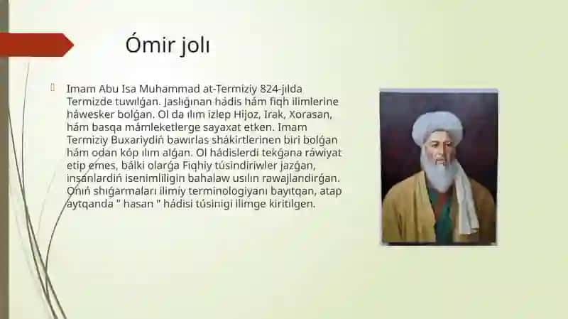 Imom Termiziy ham Imom Buxariy hadis ilimine qosqan uleslerin analizlew 4