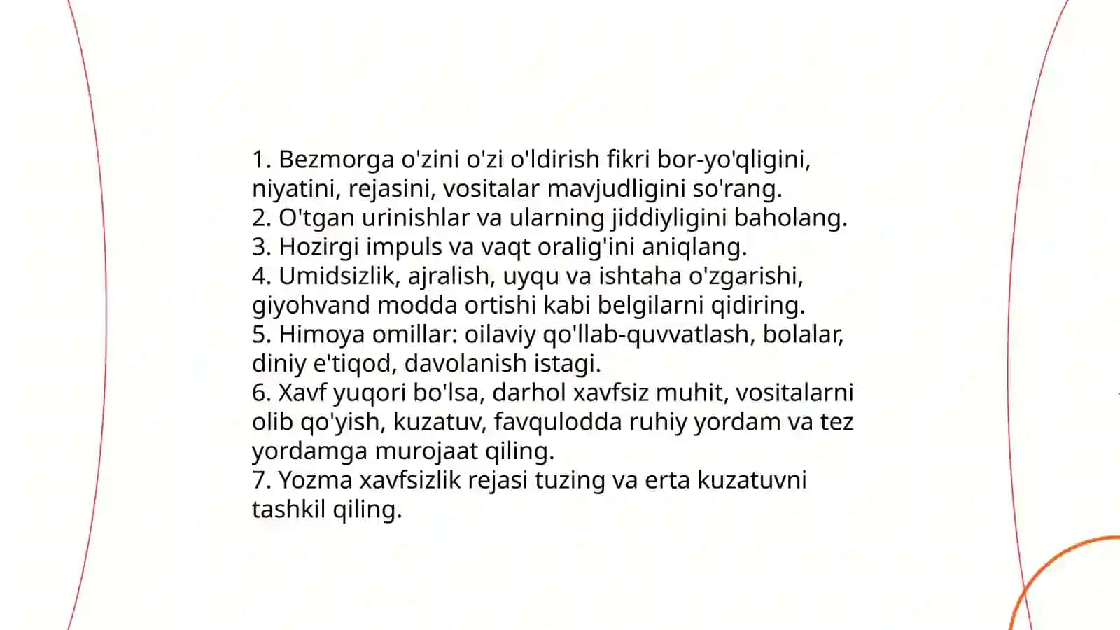 Krizis holatda bo'lgan bemorga maslahat berish 4