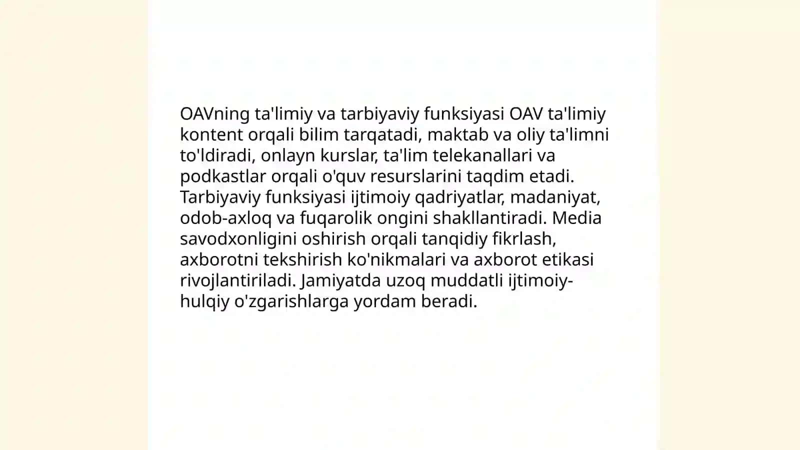 OAV va axborot tizimlarining funktsiyalari 4