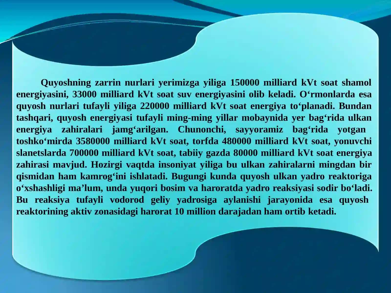 Energiya manbalarining istiqboli 4